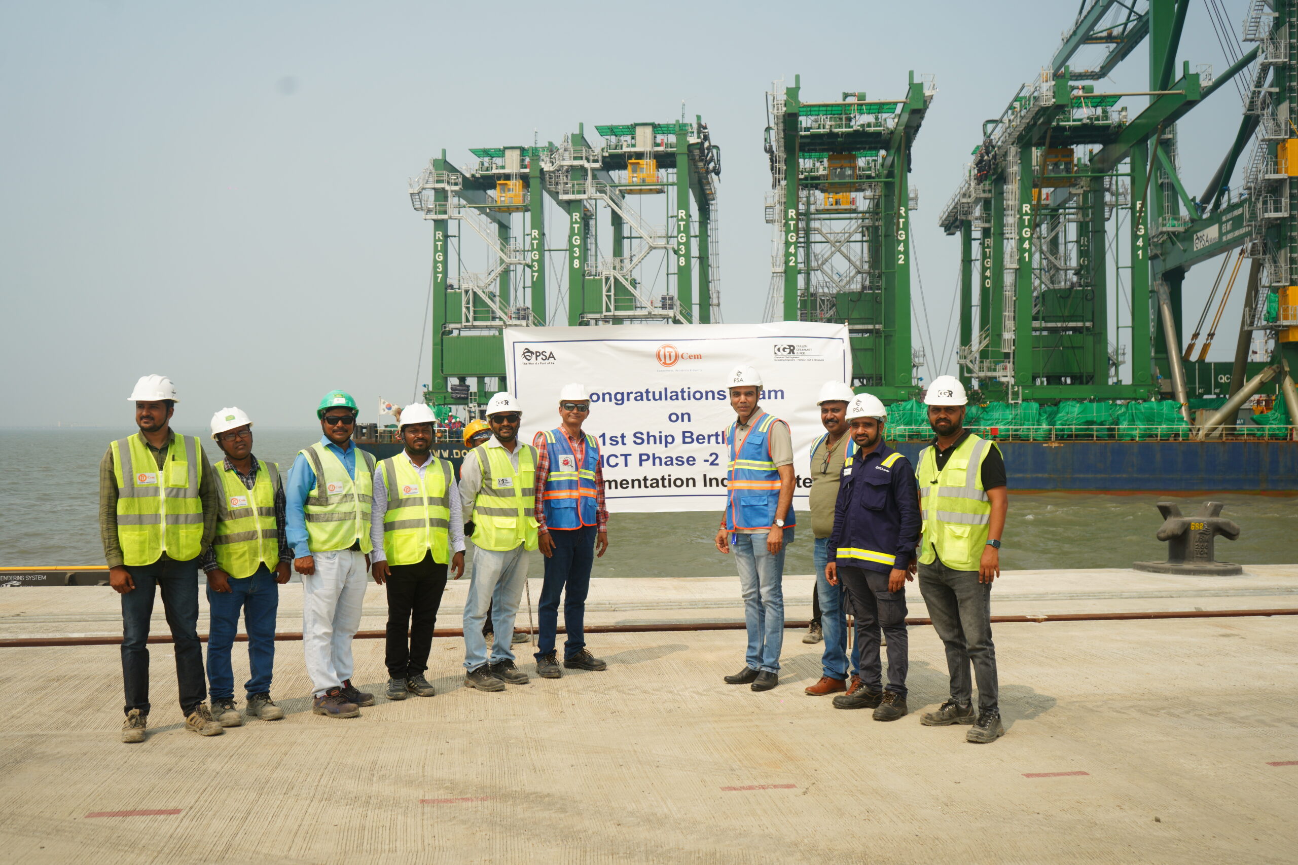 PSA Mumbai celebrates arrival of advanced Container handling equipment for Phase 2