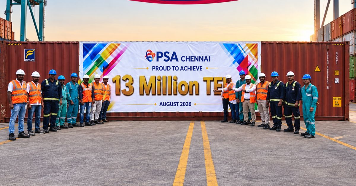 PSA Chennai reaches 13 million TEUs milestone